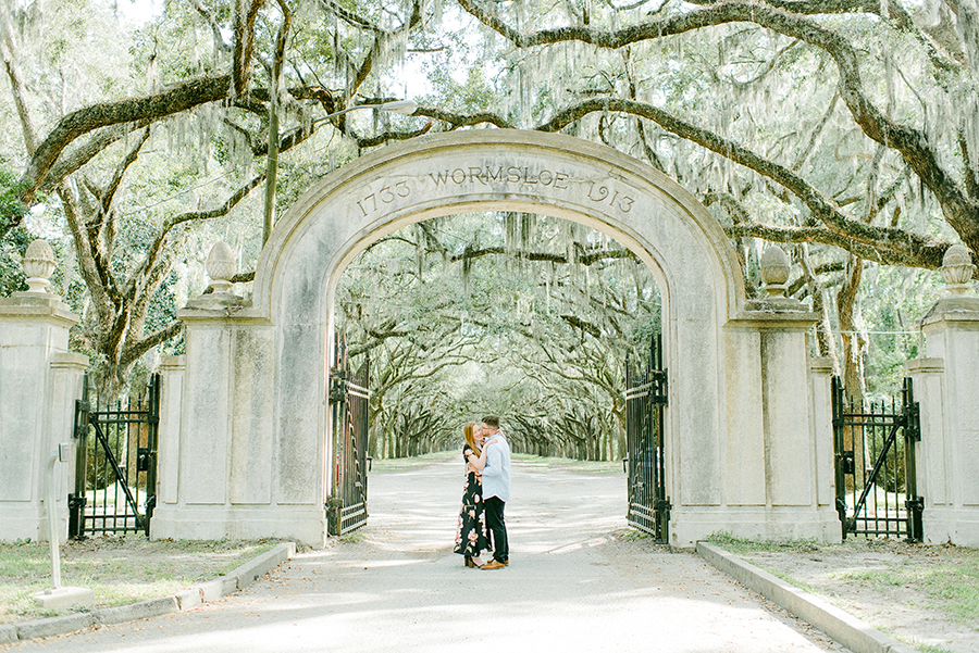 Wormsloe engagement session