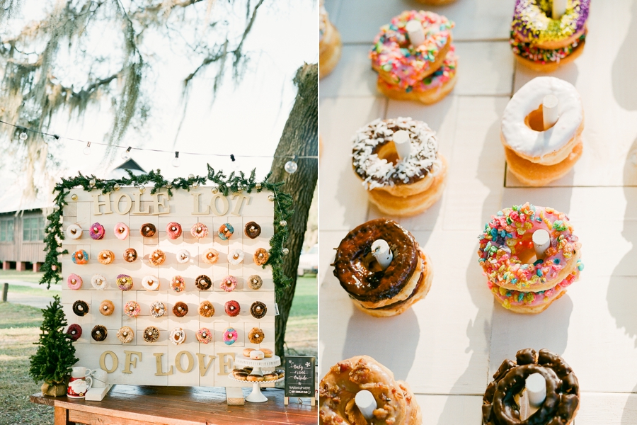 donuts at a wedding