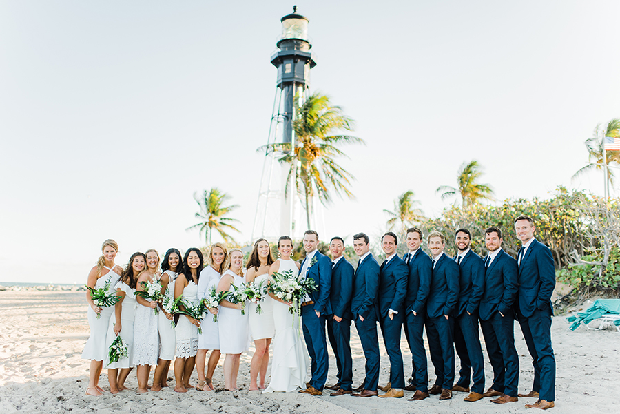 Tropical Bridal Party